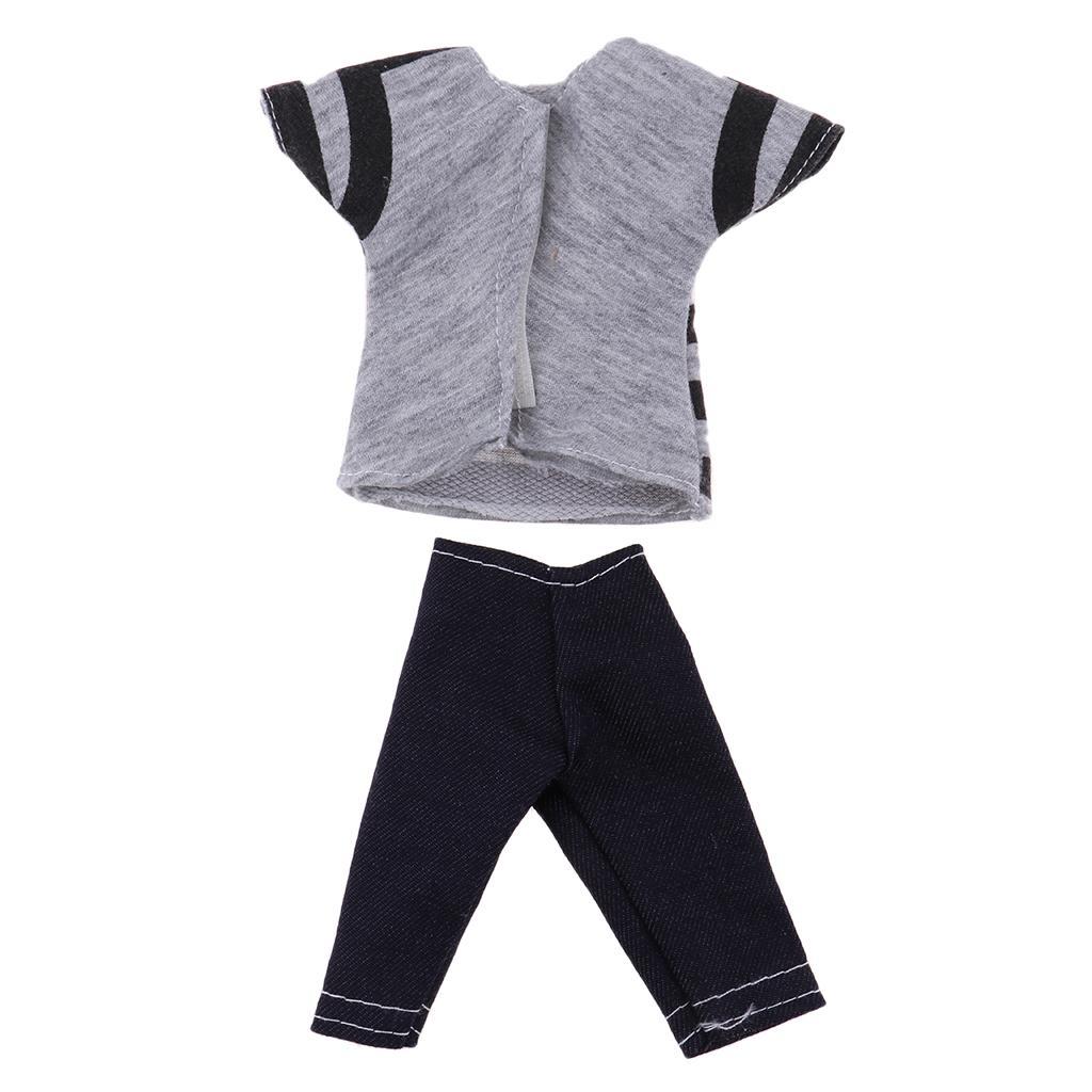 Doll Soccer Uniform Outfit Suit Tops Short pants for 32cm Doll