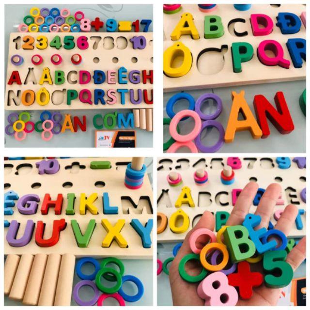 BỘ MONTESSORY PHÂN BIỆT MÀU SẮC, SỐ HỌC, CHỮ CÁI