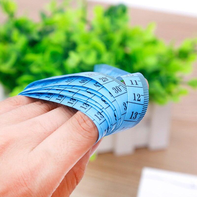 Flat 150cm/60" Body Measuring Ruler Sewing Tailor Tape Measure Soft Flat Sewing Ruler Meter Sewing Measuring Tape Random