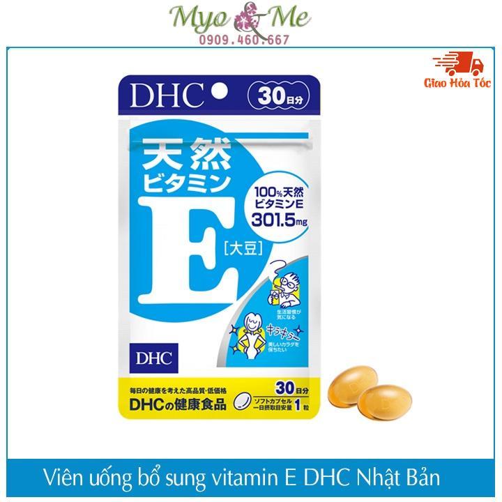 Viên uống vitamin E DHC Natural Vitamin E (Soybean)