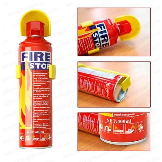 Bình Cứu Hỏa FIRE Stop - Dập Lửa Khẩn Cấp Ô Tô, Xe Máy, Văn Phòng - An Toàn loại tốt