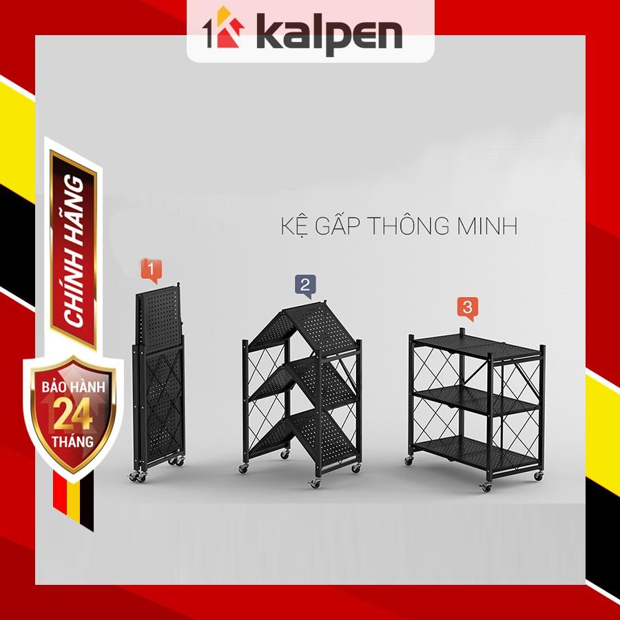 KỆ GẤP GỌN Để Đồ Đa Năng Nhà Bếp 3 Tầng 4  Tầng 5 Tầng Thông Minh Kalpen, Thép Carbon, Sơn Tỉnh Điện Chống Rỉ Cao Cấp, KX