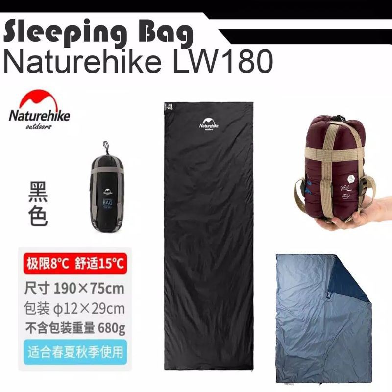 Túi ngủ Naturehike NH15S003-D xếp gọn nhẹ giữ ấm tốt du lịch dã ngoại A158