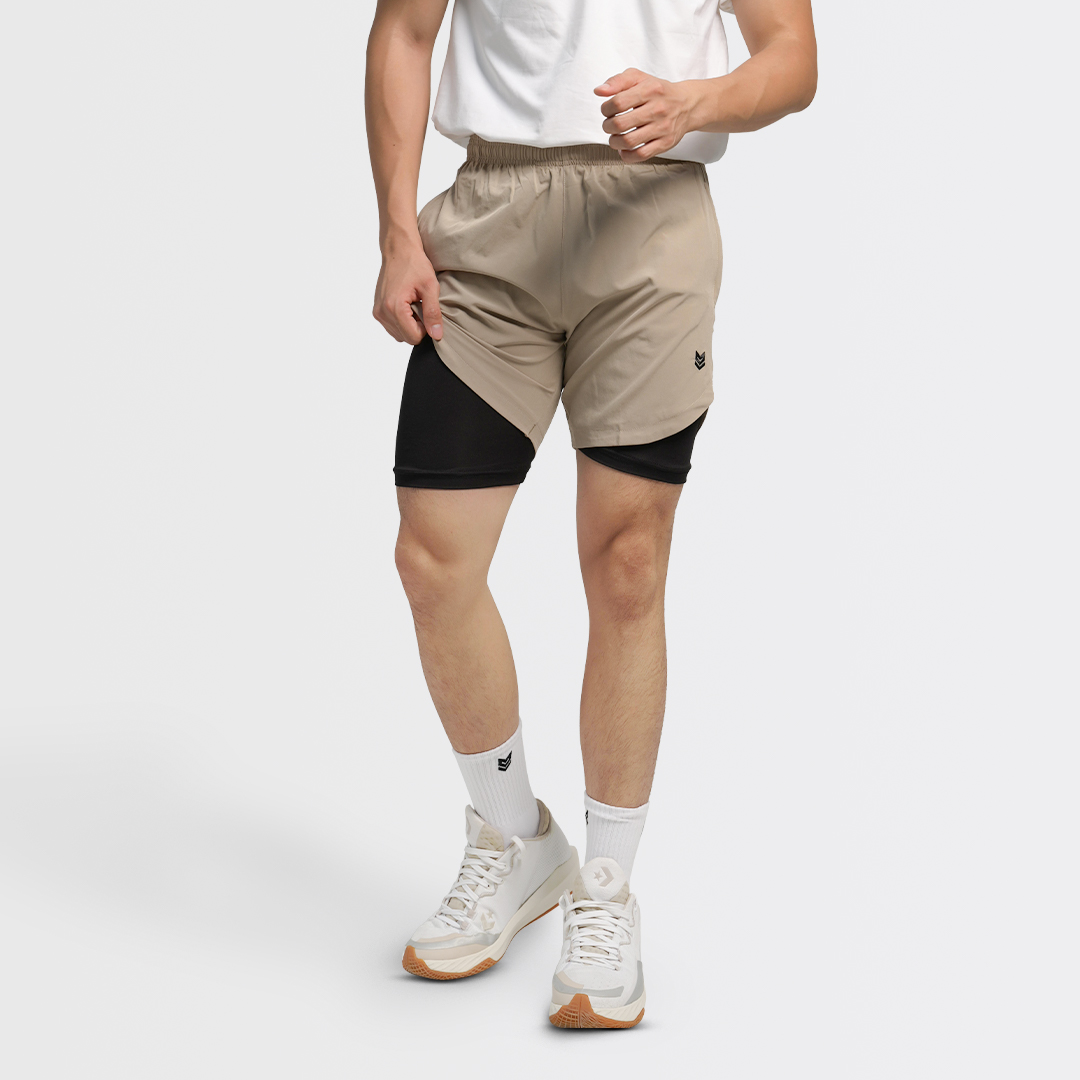 Quần short đùi thể thao 2 lớp Quick Dry Unisex Nhanh khô thoáng mát Tập Gym chơi Bóng Rổ Tennis Chạy Bộ Redikick
