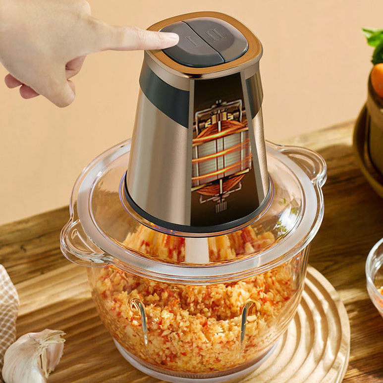 Máy Xay Thịt Đa Năng 2 Lưỡi Dao Xay Damas KF260 - Thiết Kế Cối Thủy Tinh Chịu Lực Cao Cấp - Động Cơ Đồng Nguyên Chất Giúp Máy Hoạt Động Bền Bỉ - Dung Tích Lớn 2,2 Lít - Hàng Nhập Khẩu