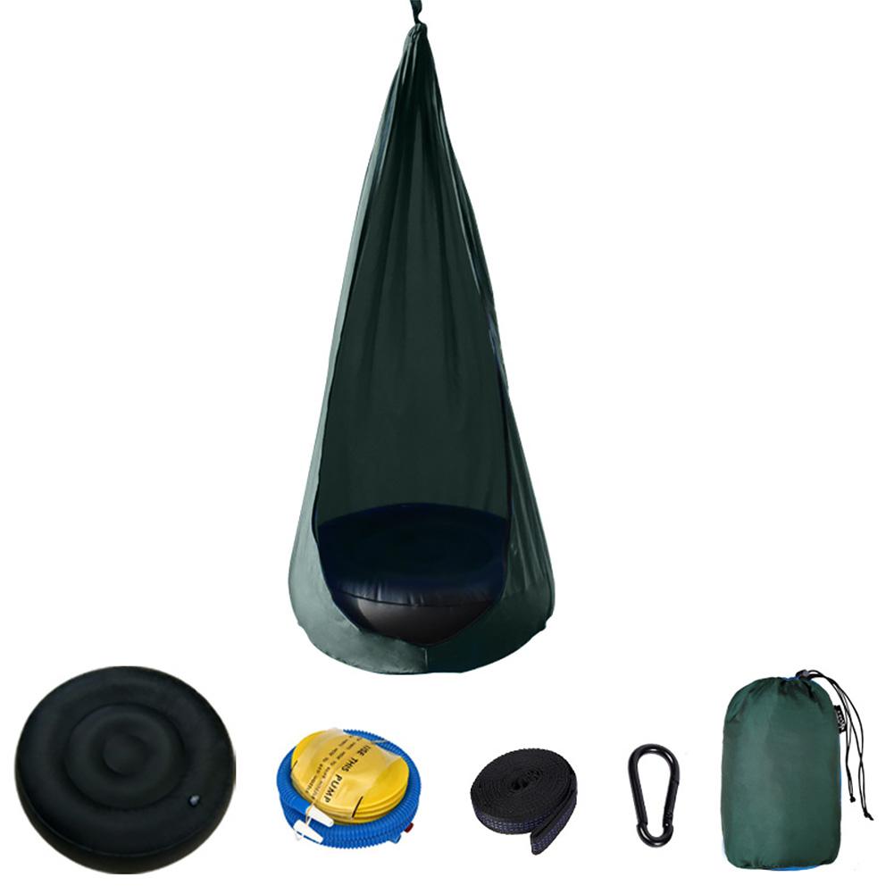 Di Động Võng Ghế Ngủ An Toàn Trẻ Em Pod Ghế Ngồi Xích Đu Giải Trí Sân Trong Nhà Ngoài Trời Với Đệm Bơm Hơi Treo