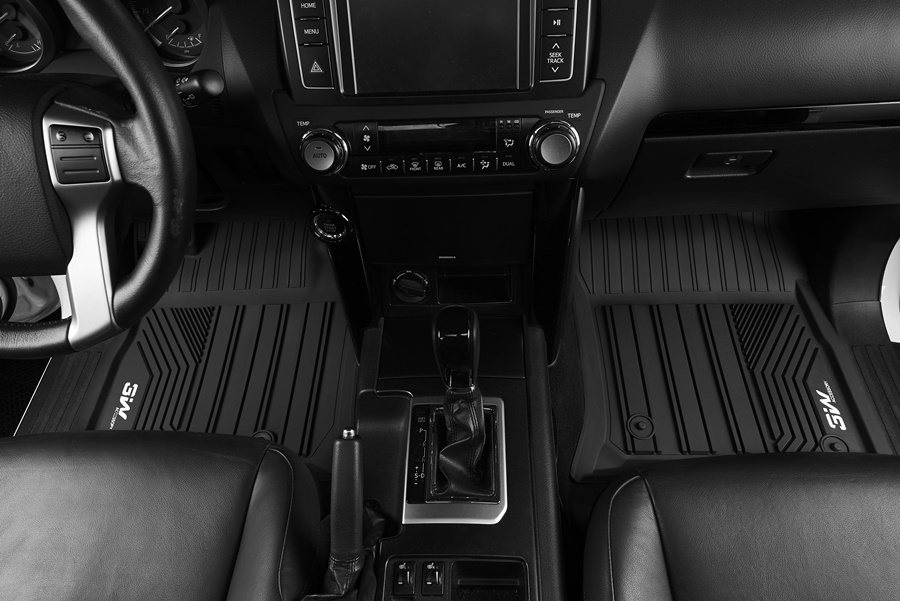 Thảm lót sàn xe ô tô dành cho LEXUS LX 2013 Nhãn hiệu Macsim 3W chất liệu nhựa TPE đúc khuôn cao cấp - màu đen