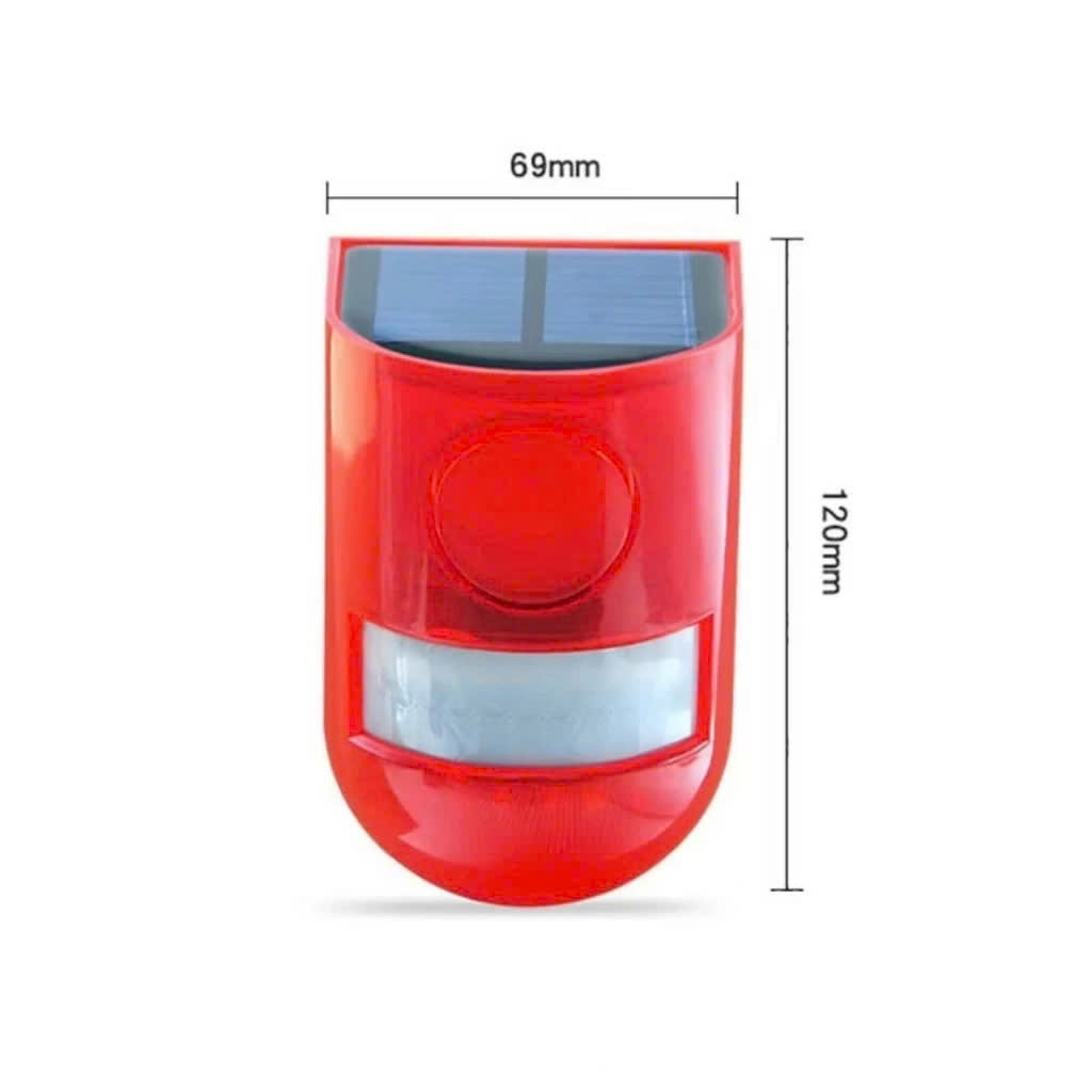 Báo Động Chống Trộjm Hồng Ngoại Loại Xịn – Không Dây, Dùng Pin Năng Lượng Mặt Trời Tiện Lợi, đèn trang trí