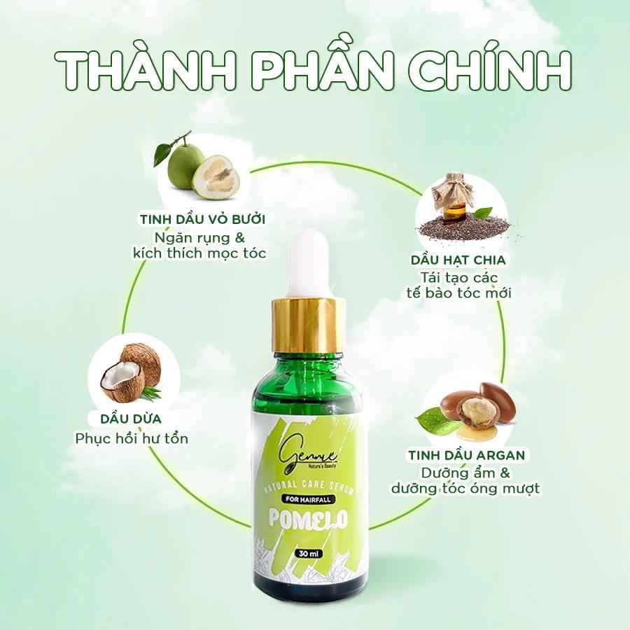 Hình ảnh Tinh Chất Bưởi Gennie Natural Care Ngăn Rụng Tóc 30ml