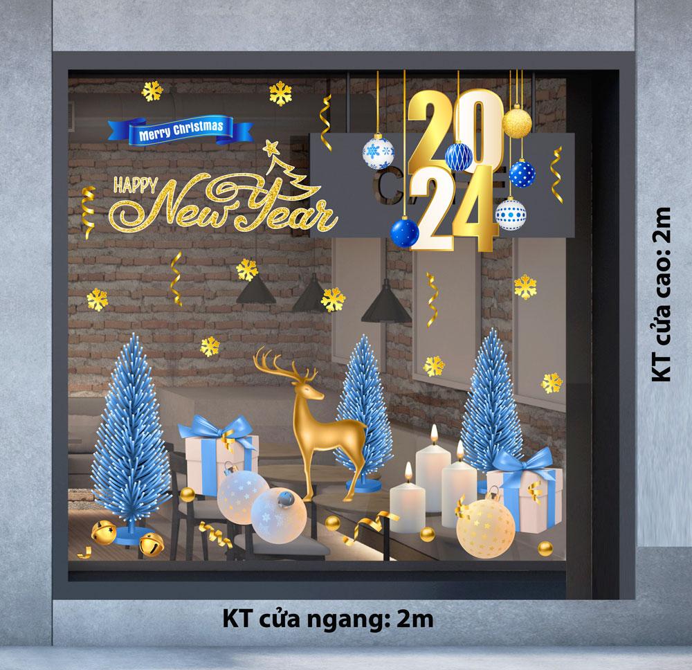 Decal trang trí NOEL 2024 combo số 19