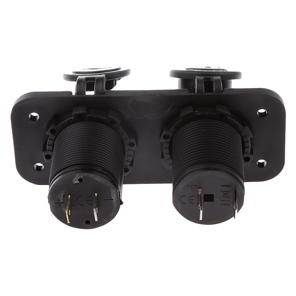 Dual USB Charger Socket Power Outlet 2.1A & 2.1A for Car Boat Marine Mobile