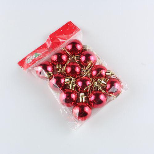 12 Quả Châu Bóng 3CM Trang Trí Noel, Giáng Sinh