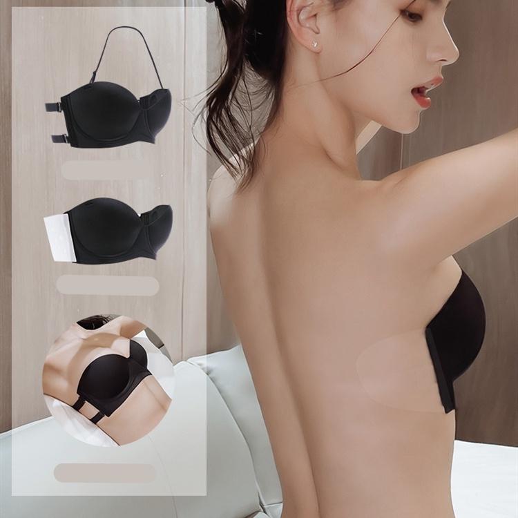 M3. Áo ngực không dây nâng ngực cao cấp, áo ngực hở lưng nâng ngực, áo lót mặc áo hở lưng