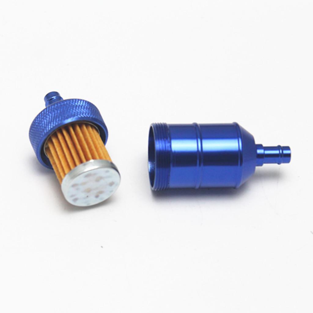 5pcs 5/16" 40  Aluminum   Fuel Inline Petrol Filter Car Auto