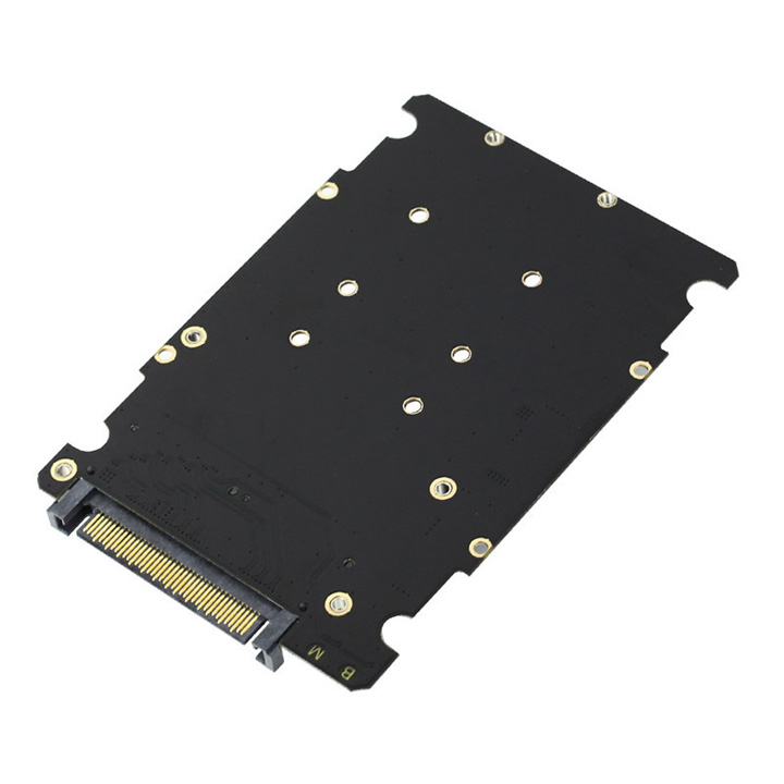 Mạch chuyển đổi SSD M.2 PCIe NVMe, M.2 SATA sang U.2 SFF-8639 - MA17