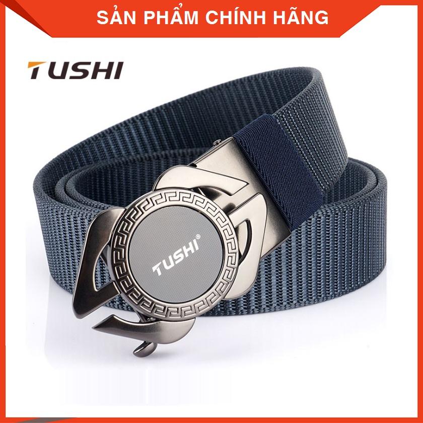 Dây nịt Nam vải dù_Tushi siêu bền đẹp, Dây nịt lính_vải bố_Khóa cài tự động chắc chắn, tiện lợi