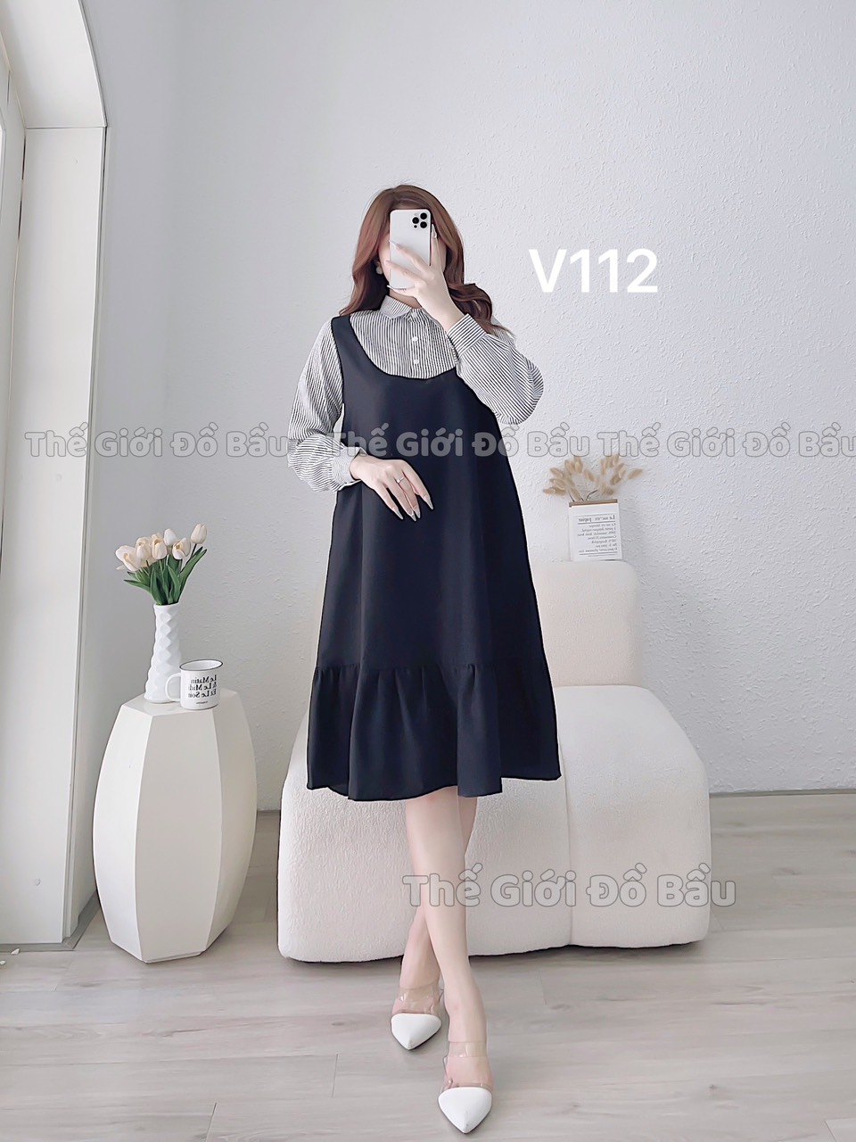 váy bầu thiết kế v112