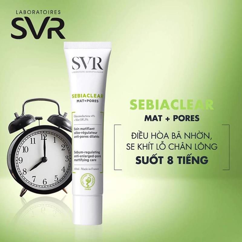 Kem Dưỡng Giảm Mụn Và Se Lỗ Chân Lông SVR Sebiaclear Mat + Pores 40ml - JESS SHOP COSMETICS