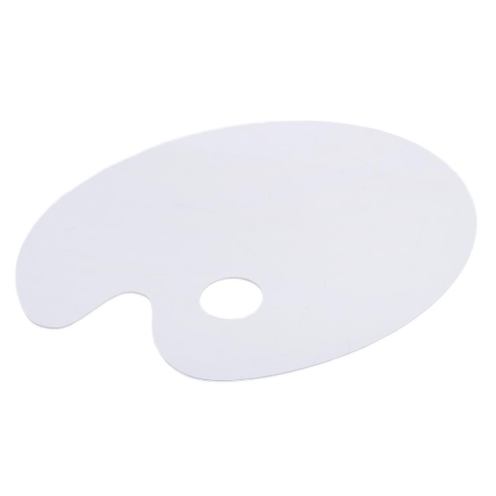 4xOval Clear Acrylic Paint Tray Palette for Watercolor Oil Acrylic Paint Art