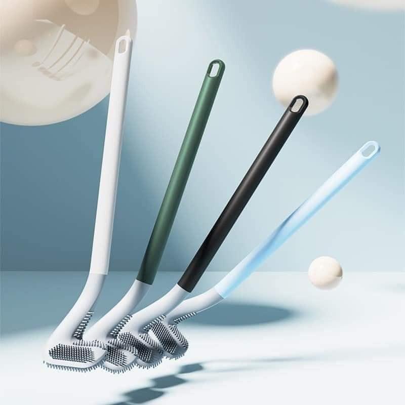 CHỔI CỌ TOILET THÔNG MINH bằng SILICON MẪU MỚI NHẤT 2021, hình chữ L
