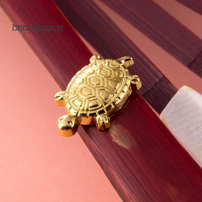 Combo 2 Rùa Vàng Mini Dài 1.6Cm Tài Lộc May Mắn, Rùa Vàng Phong Thủy Để Ốp Điện Thoại, Két Sắt