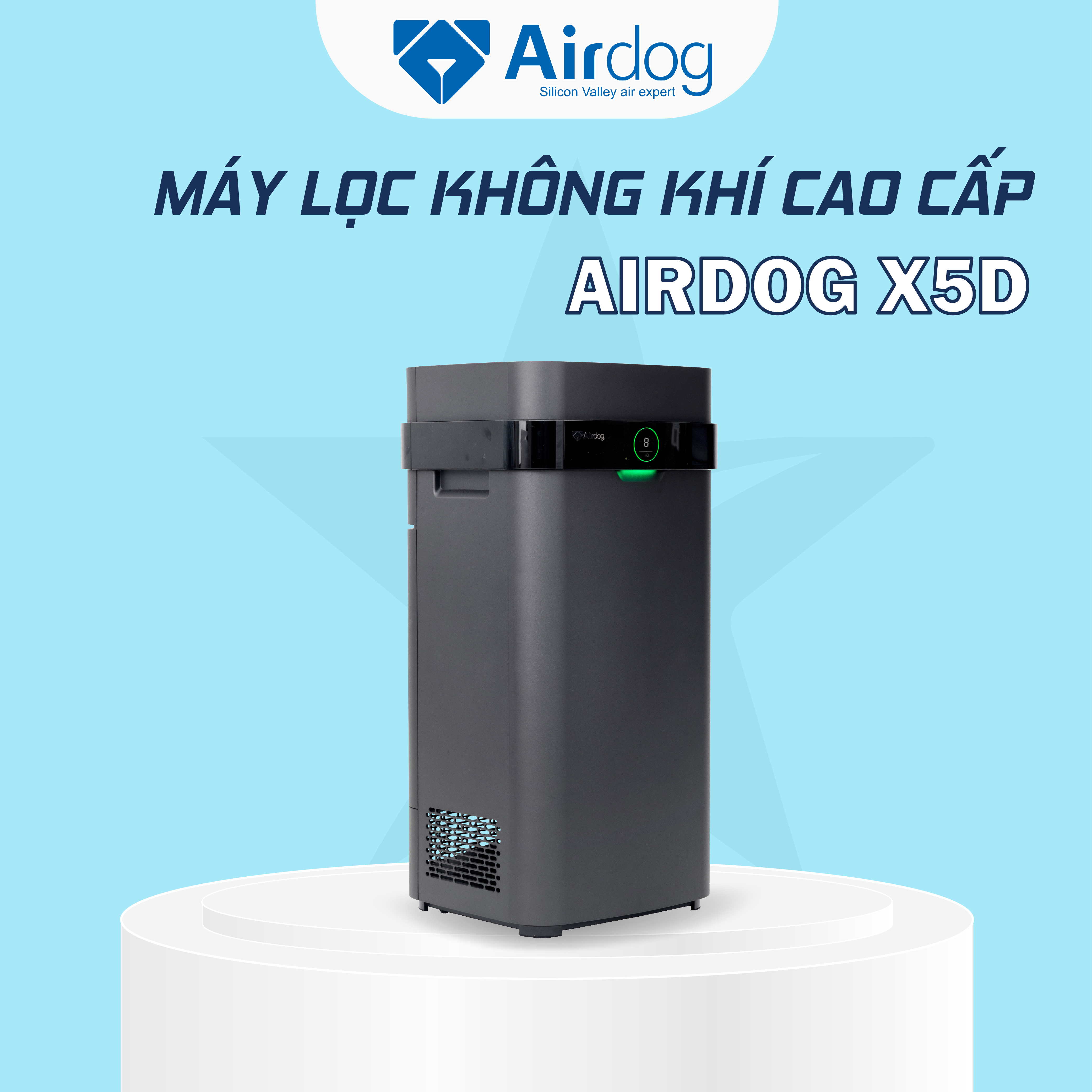 MÁY LỌC KHÔNG KHÍ CAO CẤP AIRDOG X5D PHIÊN BẢN GIỚI HẠN - HÀNG NHẬP KHẨU