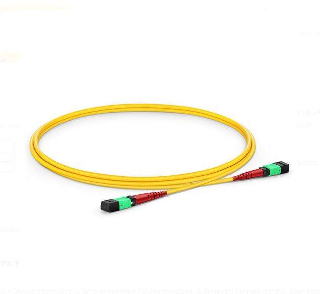 Dây nhảy quang  MTP to MTP Female, OS2 Type A, 24 Fibers Elite Trunk Cable sample - Xmethod Network - Hàng chính hãng