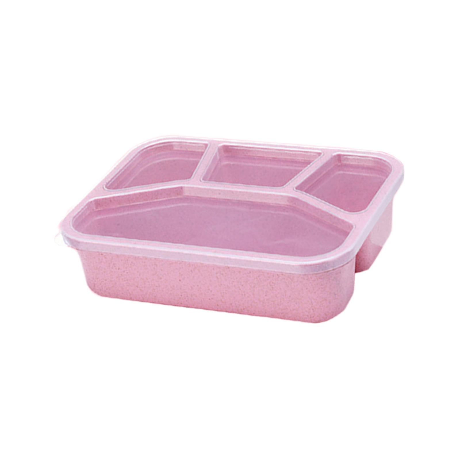 Bento Lunch Box Leakproof Lid Reusable Snack Food Container for Home Kitchen