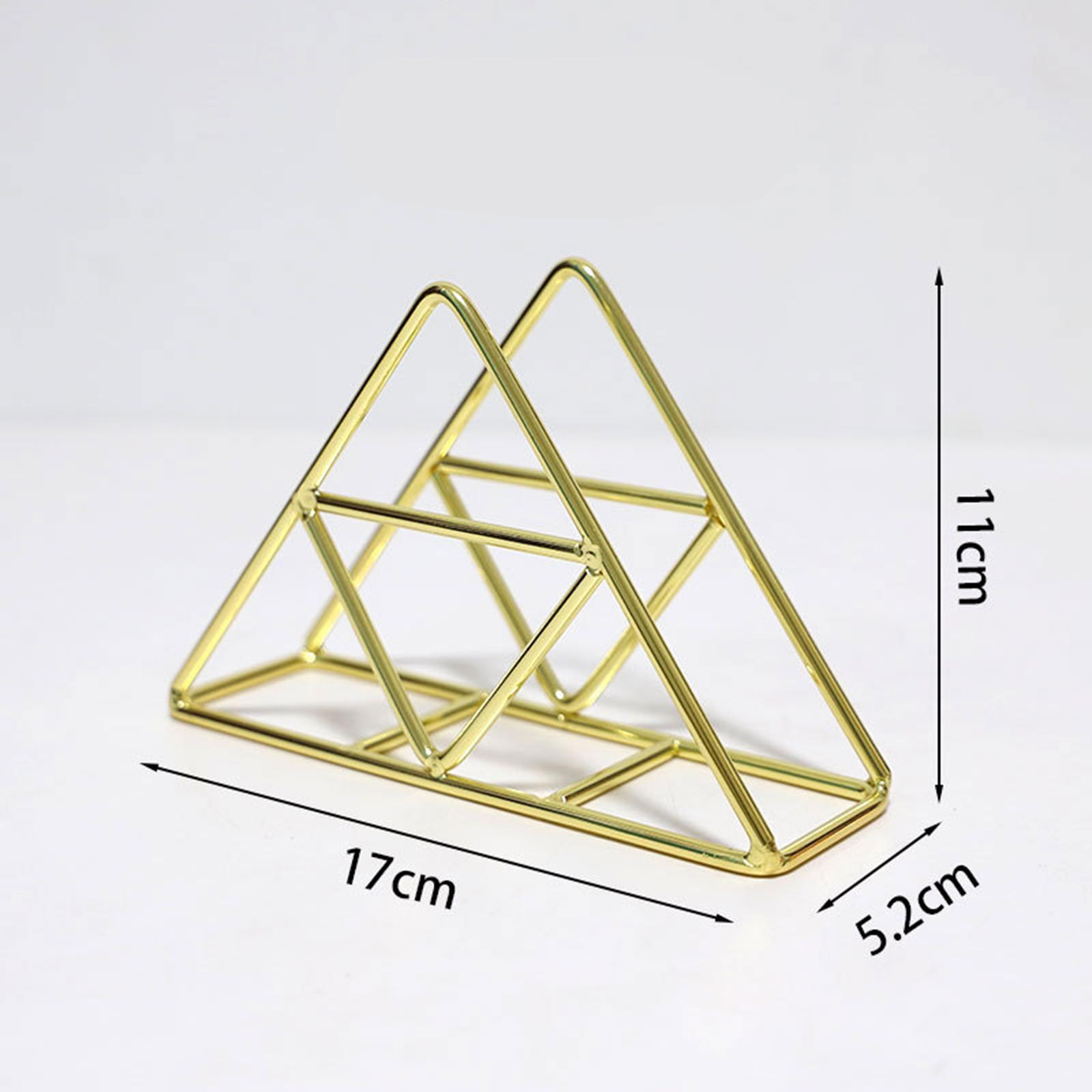 Durable Paper Napkin Holder Tissue Dispenser Golden