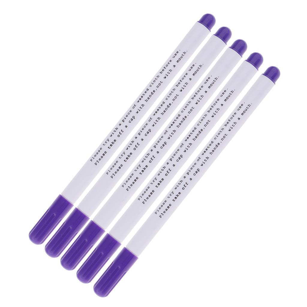 5 Pieces Water Erasable Pen Tailor Vanishing Marker Water Soluble Pen