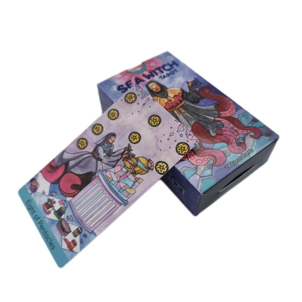 [Size Gốc] Bộ Bài Sea Witch Tarot 78 lá 7x12 cm đá thanh tẩy