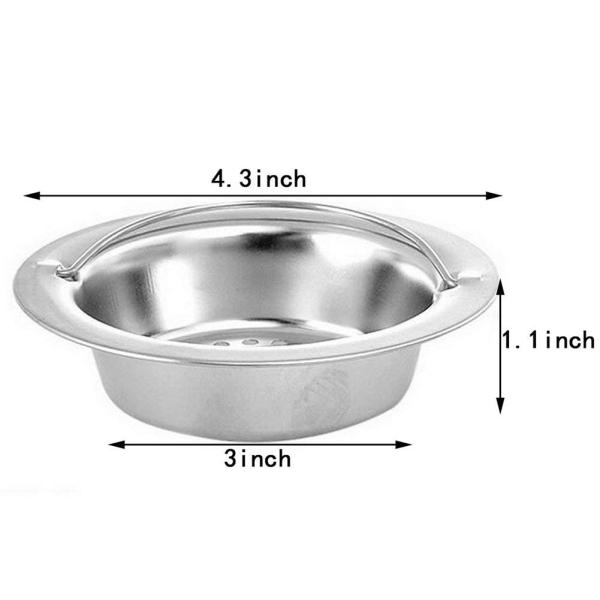 Dụng cụ lọc rác bồn rửa chén bằng inox (đường kính ngoài 11cm,trong 7,8cm, cao 2,8cm)