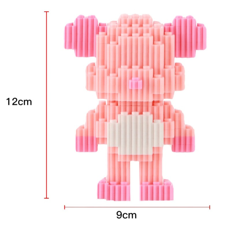 [Full mẫu] Đồ chơi lắp ráp bearbrick gấu bạo lực mini 3d decor độc đáo đáng yêu