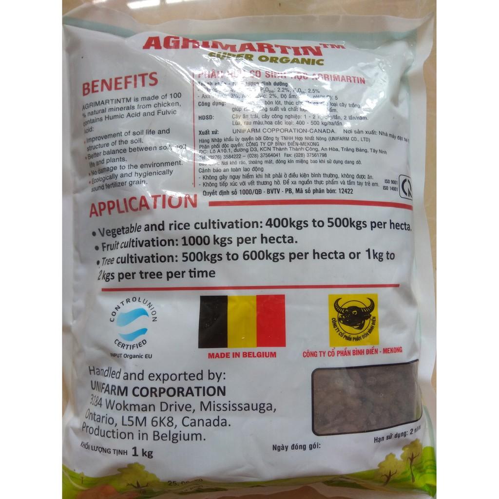 Phân bón hữu cơ AGRIMARTIN SUPER ORGANIC - Gói 1kg