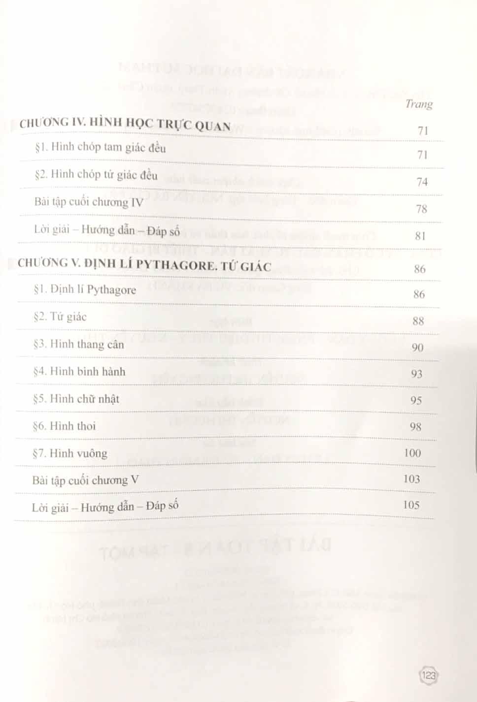 Sách Giáo Khoa Bài Tập Toán 8 - Tập 1 (Cánh Diều) (Chuẩn)