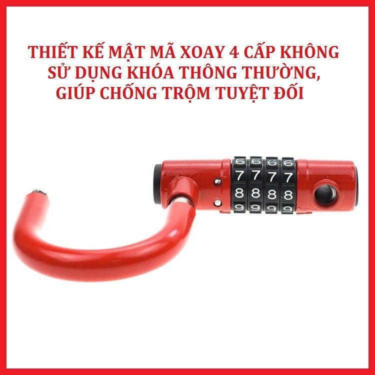 Khóa chữ U 4 mã số bảo mật chống trộm - Gia dụng tiện ích thông  minh