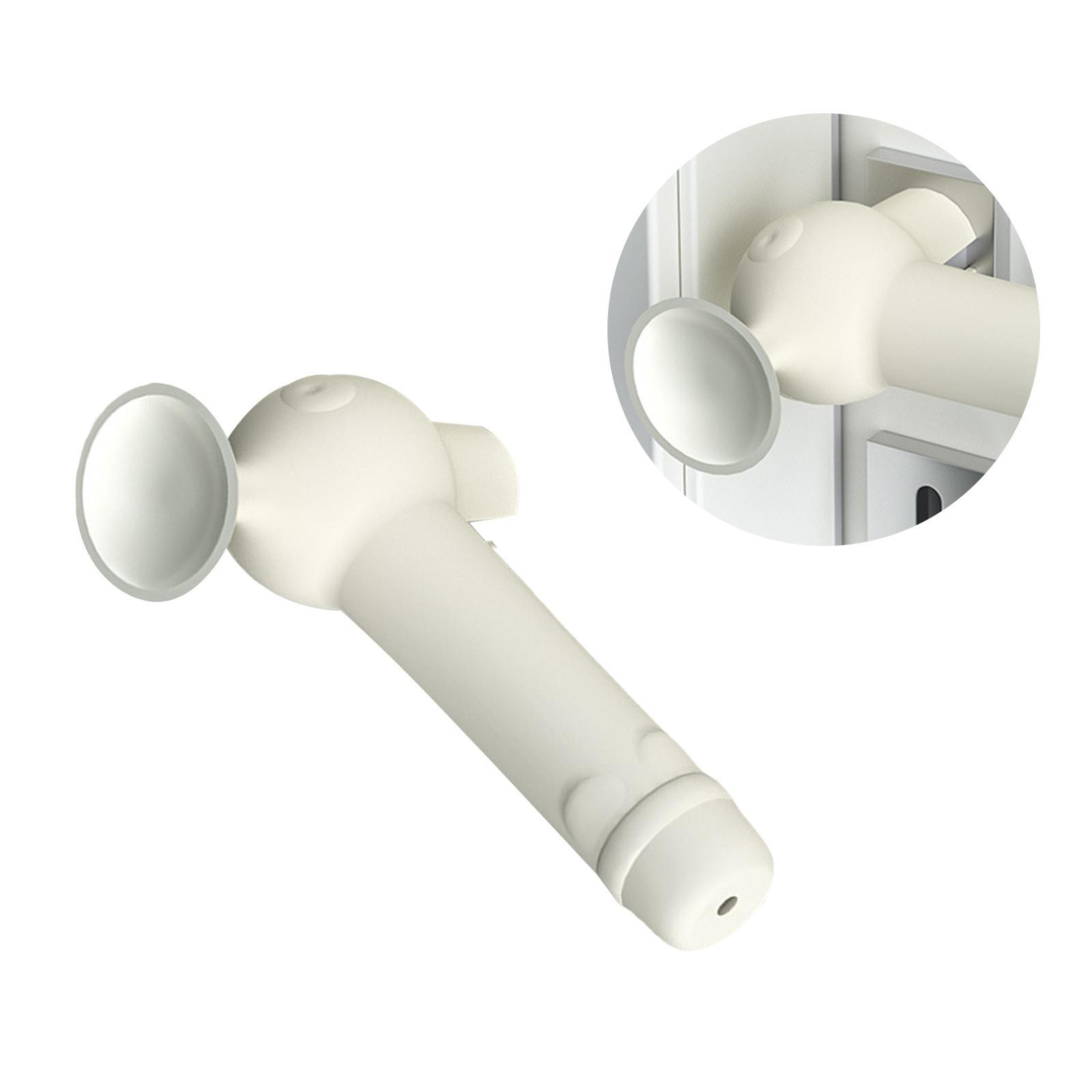 Suction Cup Silicone Door  Protective Cover Knob Protector Beige