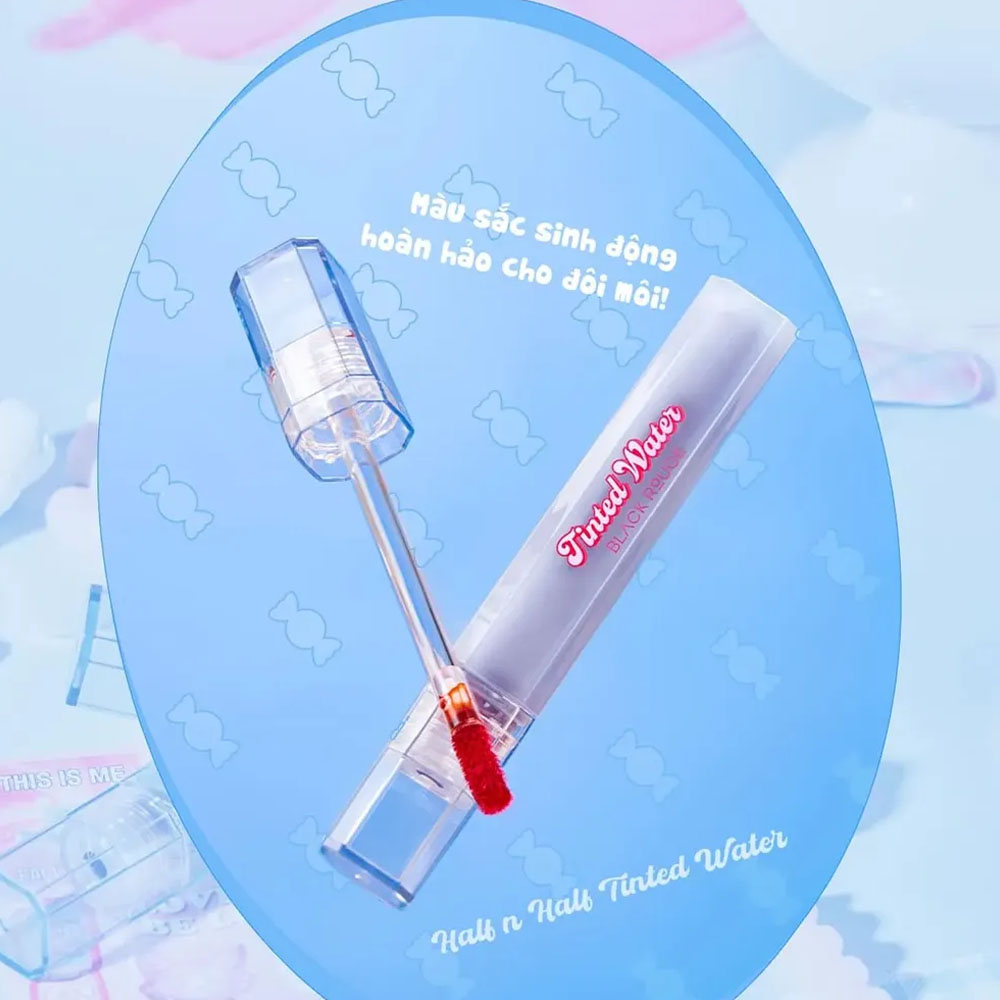 Son Bóng Có Màu Black Rouge Half N Half Tinted Water 3.4g