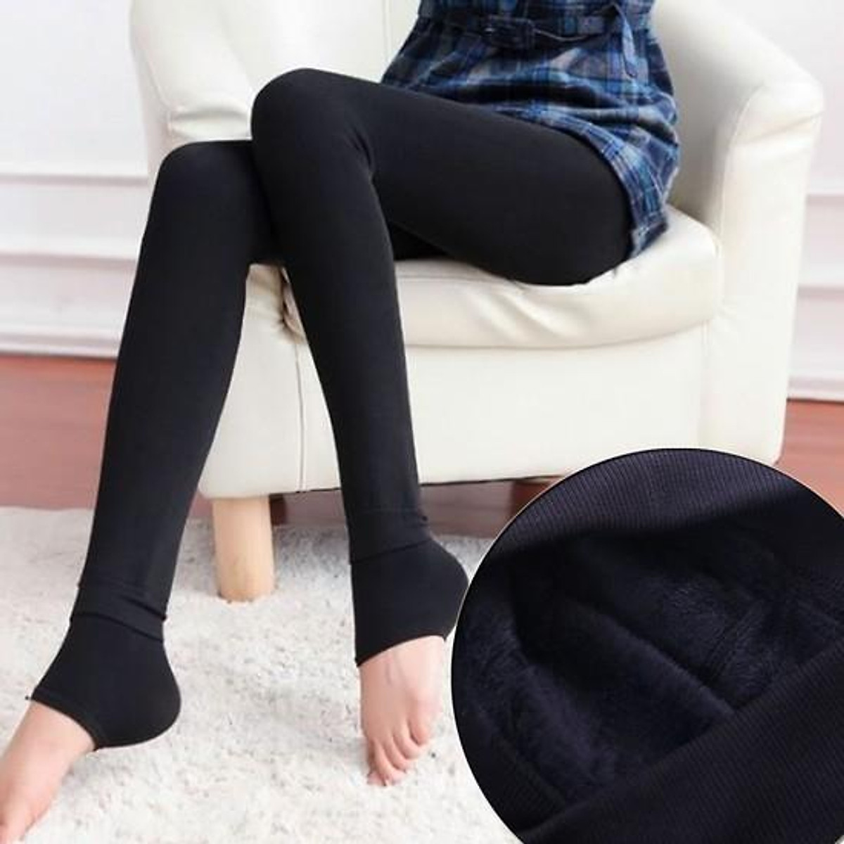 Quần LEGGING lót lông siêu mịn siêu ấm