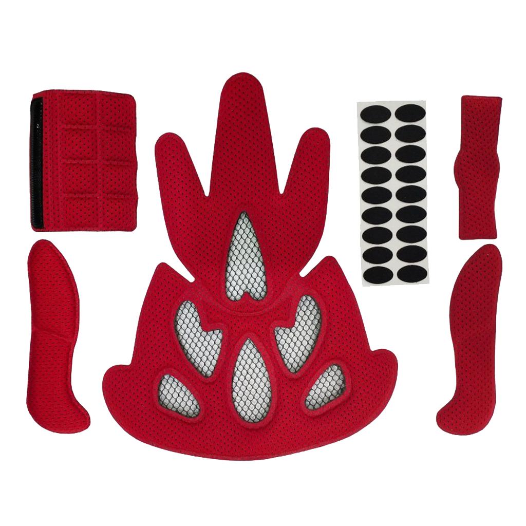 2xFoam Pad Set Replacement Helmet Inner Padding Kit Cushion with Sticker