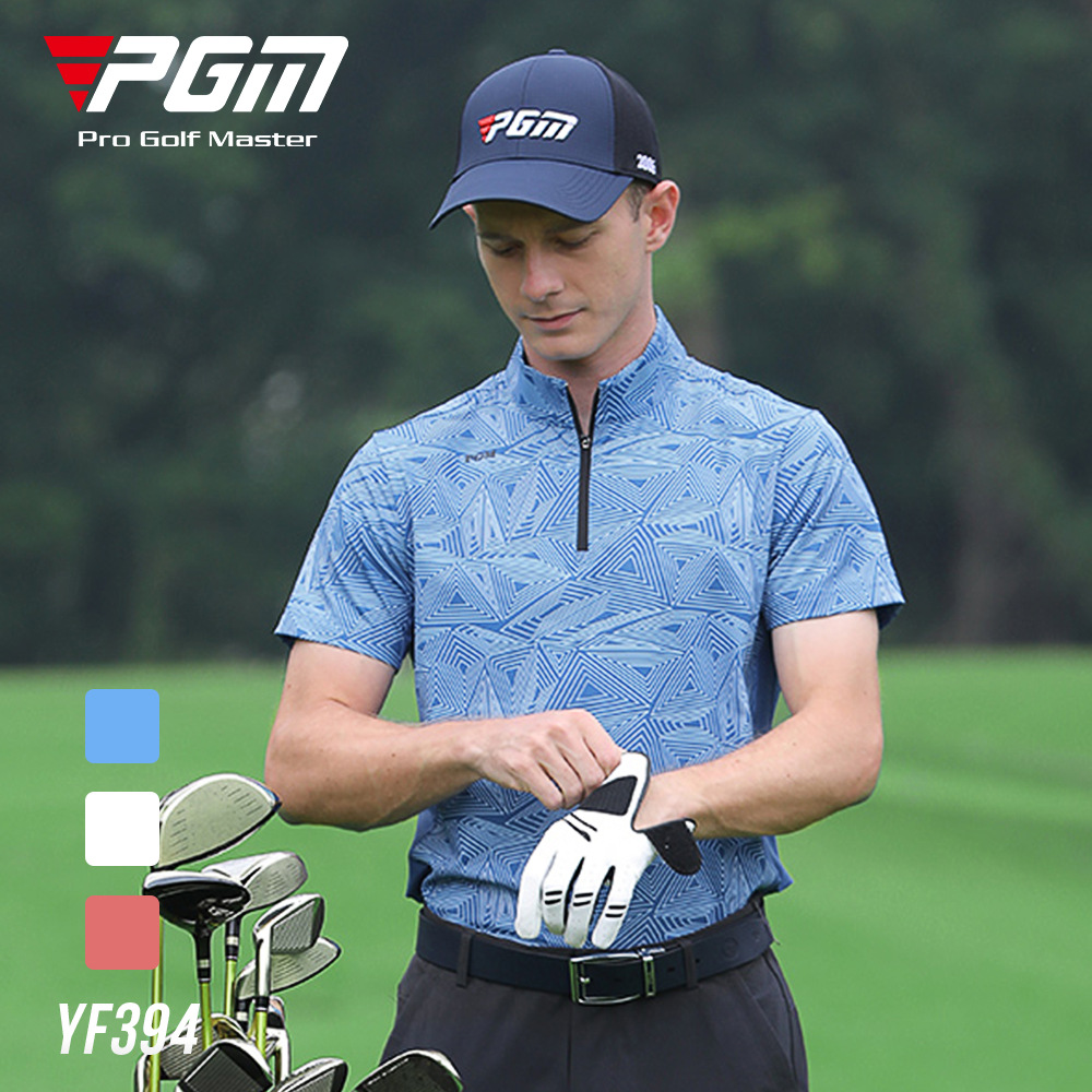 Áo Golf Nam Ngắn Tay - PGM Men Golf Shirt YF394 - M