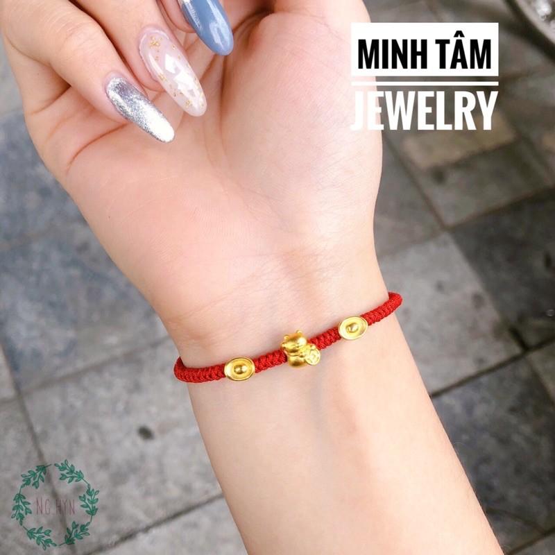 Charm mèo thần tài 24k,Mèo thần tài 24k mini-Minh Tâm Jewelry