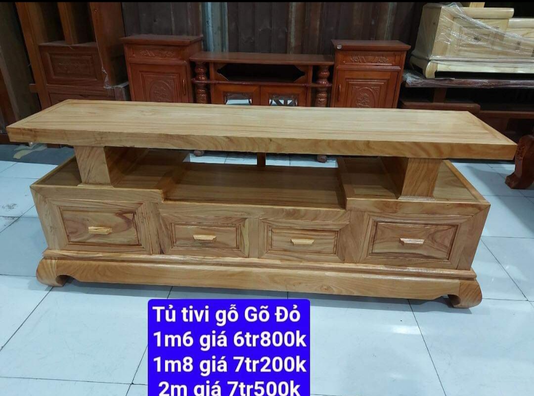 Tủ Tivi-kệ ti vi Gỗ Gỏ Đỏ