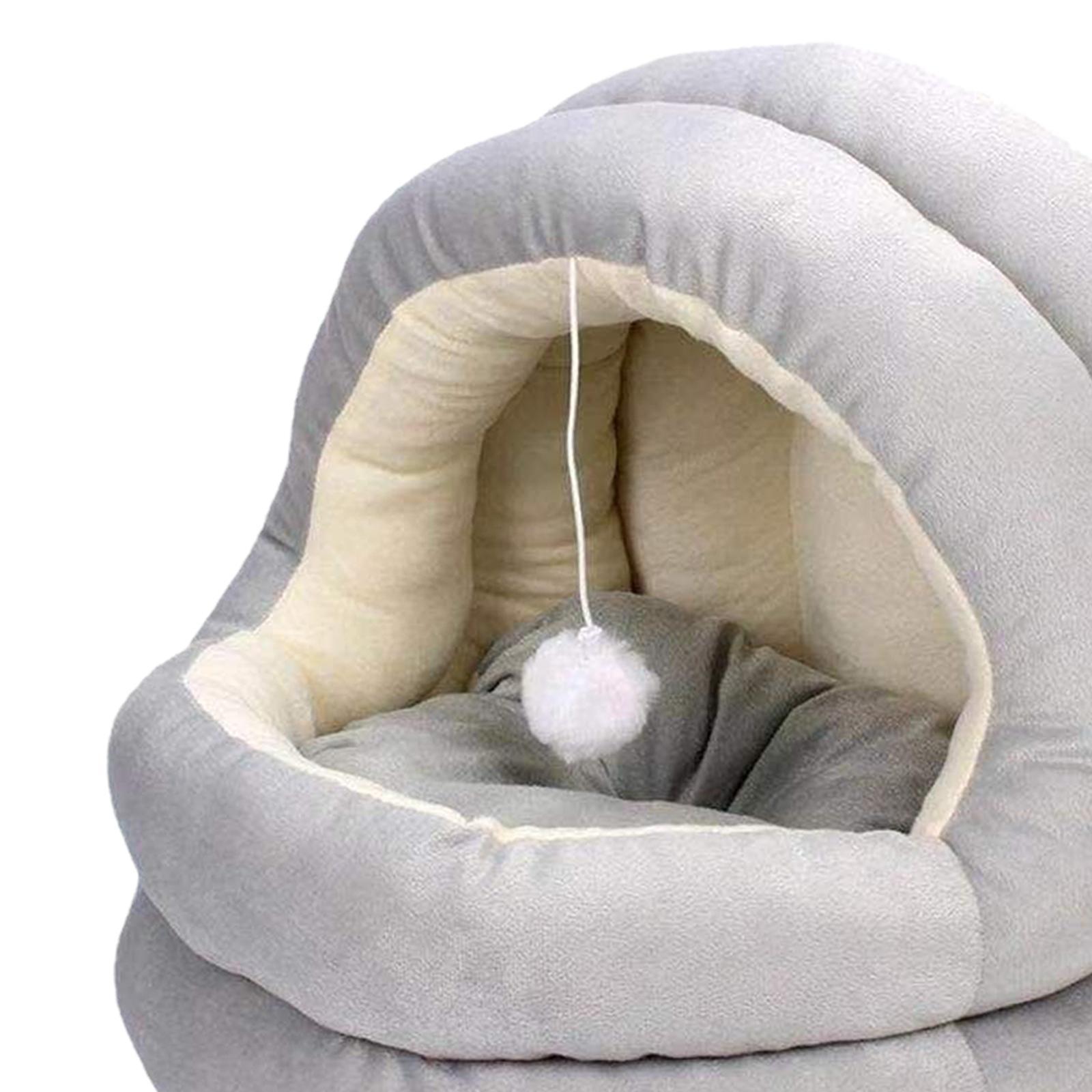 Cat Tent Bed Plush Tent House Small Dog House Machine Washable Pet House Hut