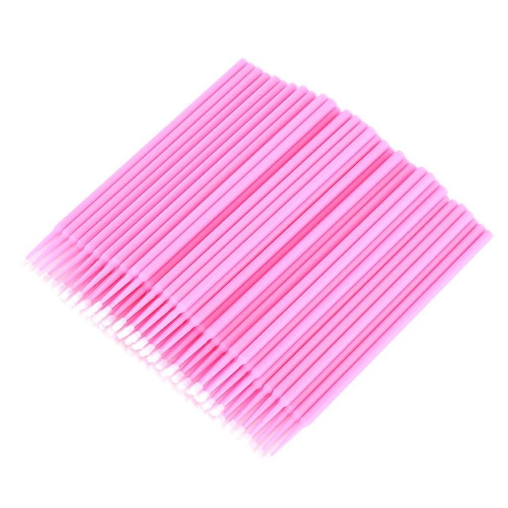 100 Cái Bàn Chải Siêu Nhỏ Tăm Bông Hình Xăm Microblading Applicator Dùng Một Lần
