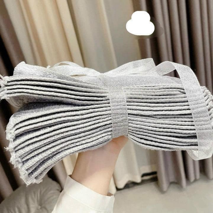 Khăn lau đa năng sét 20 khăn thấm hút tốt 2 mặt 2 chất liệu size 30x30
