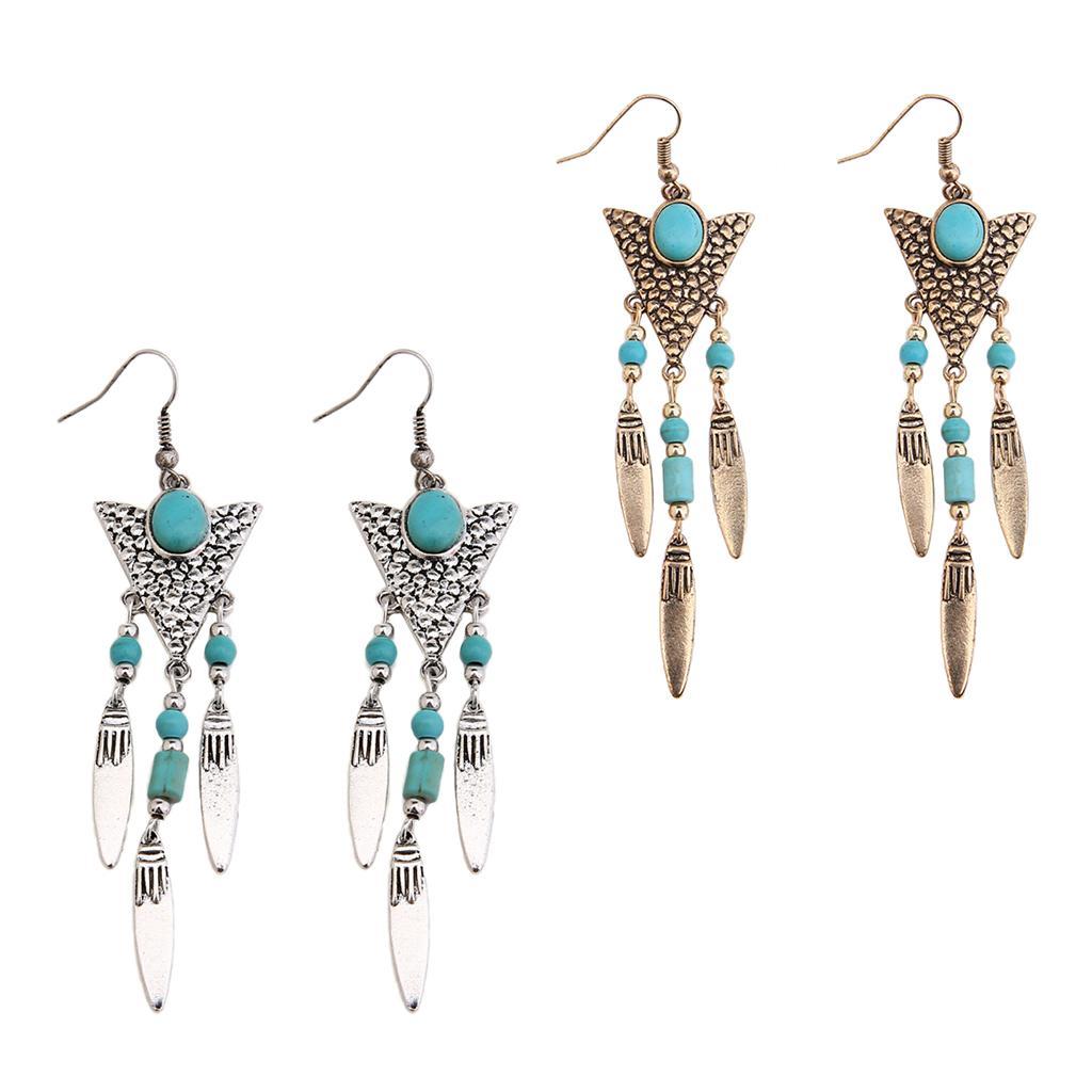 1Pair Vintage Charms Pendant Drop Earrings Women Dangle Earrings