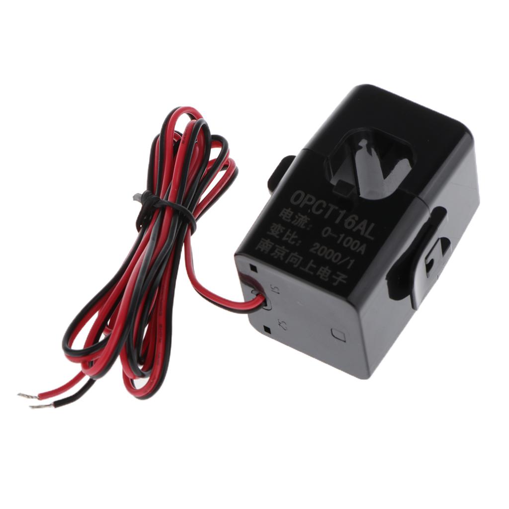 2pcs Amp AC Current Sensor Split Core Transformer Relay for 0-100A Energy Meter