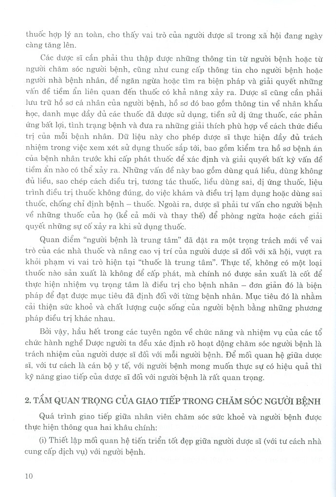 Kỹ Năng Giao Tiếp Và Thực Hành Tốt Tại Nhà Thuốc (Dùng Cho Đào Tạo Dược Sĩ Và Học Viên Sau Đại Học)