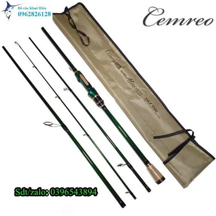 Cần lure Cemreo Mancans 4 khúc máy đứng 2m1 và 2m4 cần lure ngọn M